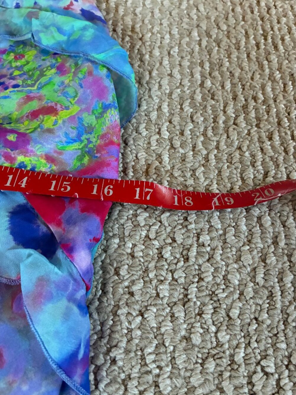 Zara M Bloggers Favorite Watercolor Ruffle Halter Maxi Dress Blue Floral - Picture 3 of 5
